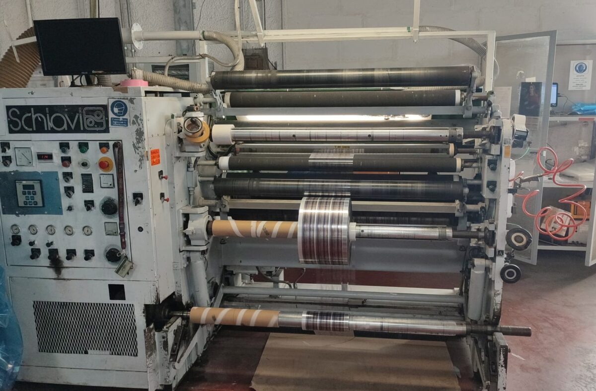 Schiavi slitter rewinder model Easy Slit year 1981 (3) Schiavi slitter rewinder model Easy Slit year 1989 - Image 1